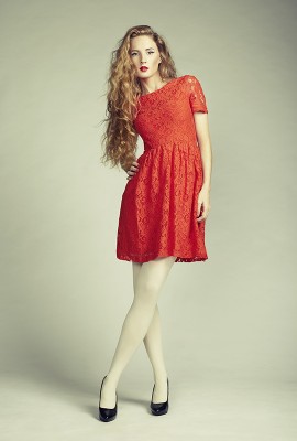 Красное платье O-45
